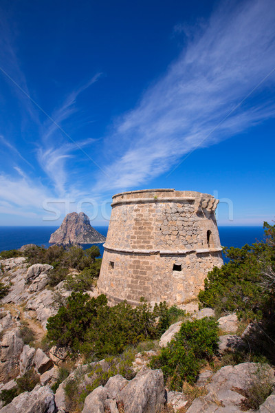Stock photo: Ibiza Es Vedra view from Torre des Savinar Tower