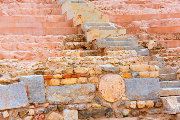 Cartagena Roman Amphitheater in Murcia Spain Stock photo © lunamarina