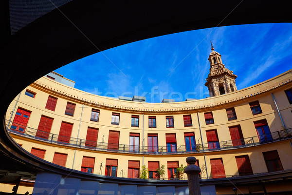 Valencia Plaza redonda round square Stock photo © lunamarina