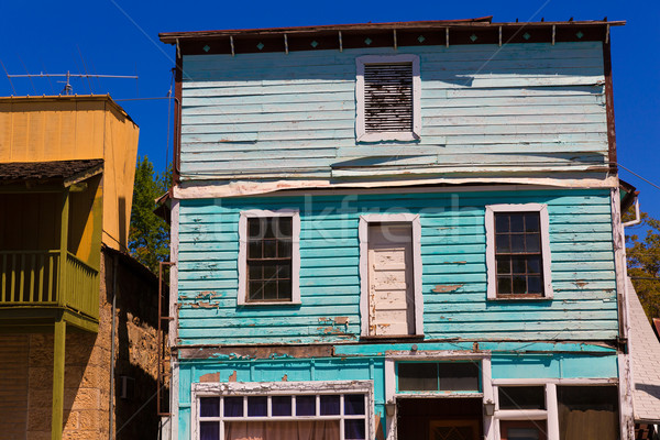 California Angels Camp houses in real old Western Stock photo © lunamarina