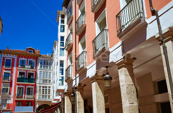 Burgos Plaza Mayor square in Castilla Spain Stock photo © lunamarina