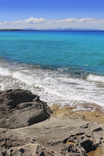 Escalo Formentera turquoise mediterranean sea Stock photo © lunamarina