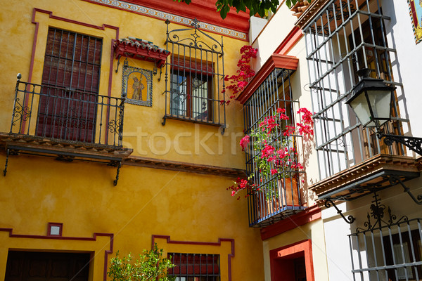 Sevilla old town near calle Agua Vida st Spain Stock photo © lunamarina