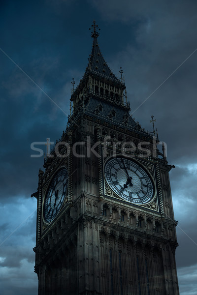 [[stock_photo]]: Big · Ben · horloge · tour · Londres · Angleterre