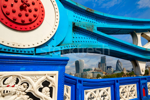 Stockfoto: Londen · Tower · Bridge · zonsondergang · theems · rivier · Engeland