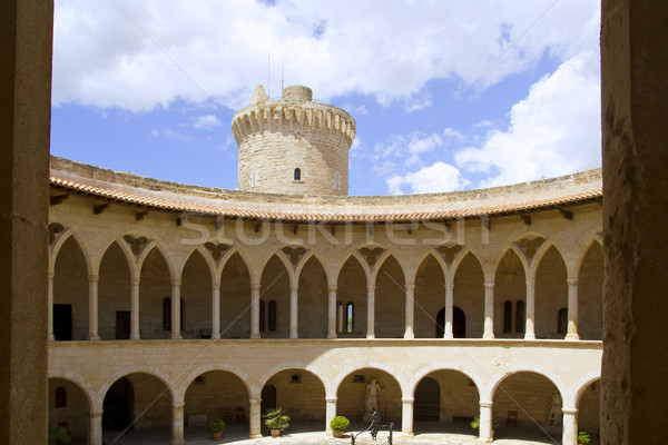 Castle Castillo de Bellver in Majorca at Palma of Mallorca Stock photo © lunamarina