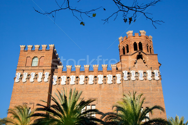 Barcelona Ciudadela Three Dragon Castle Stock photo © lunamarina