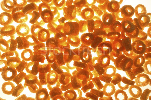 Round corn snack rings texture  Stock photo © lunamarina