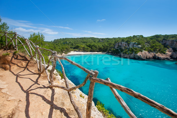 Stock photo: Cala Macarella Menorca turquoise Balearic Mediterranean