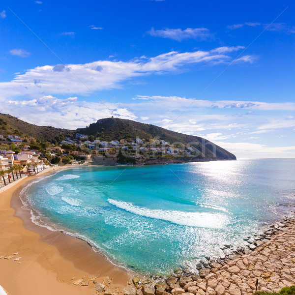 Moraira playa el Portet beach in Mediterranean Alicante Stock photo © lunamarina