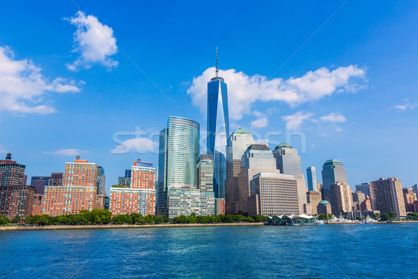 Manhattan skyline New York sunshine US Stock photo © lunamarina