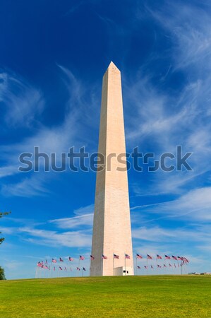 Washington Monument and flags in DC USA Stock photo © lunamarina