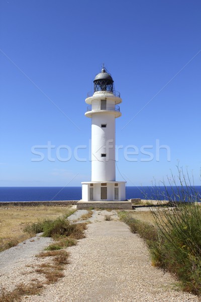 Barbaria lighthouse formentera Balearic islands Stock photo © lunamarina