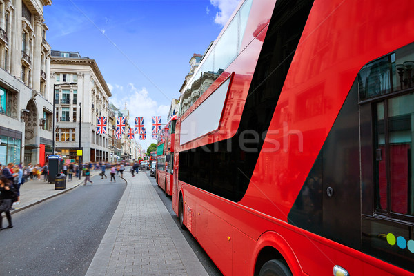 Foto stock: Londres · ônibus · oxford · rua · westminster · edifício