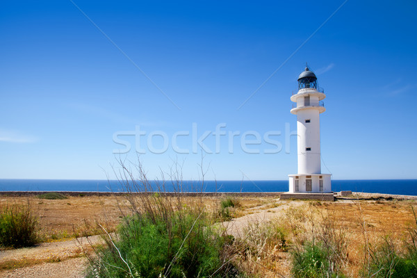 Barbaria Cape lighthouse in Formentera island Stock photo © lunamarina