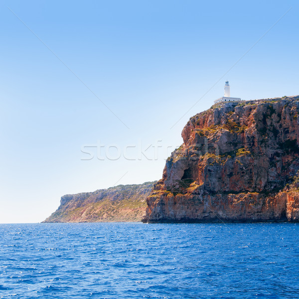 Stock photo: Formentera Faro de la Mola lighthouse sea view