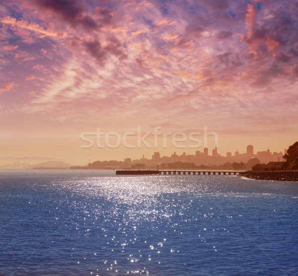 San Francisco view from Golden Gate Bridge California Stock photo © lunamarina
