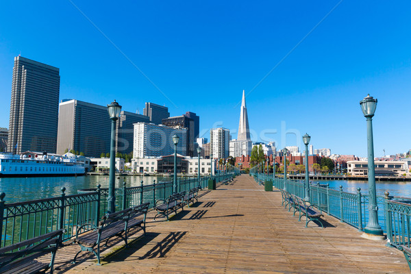 San Francisco centre-ville pier Californie USA ciel [[stock_photo]] © lunamarina