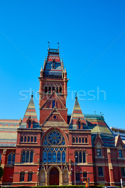 Uczelni historyczny budynku cambridge Boston Massachusetts Zdjęcia stock © lunamarina