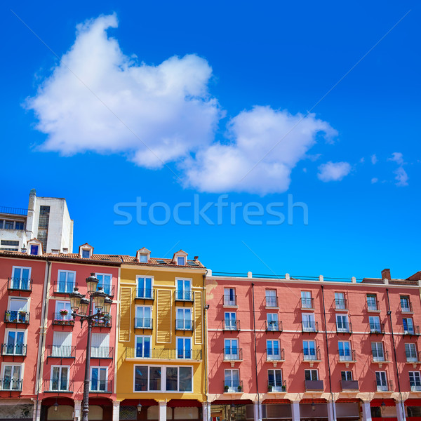 Burgos Plaza Mayor square in Castilla Spain Stock photo © lunamarina