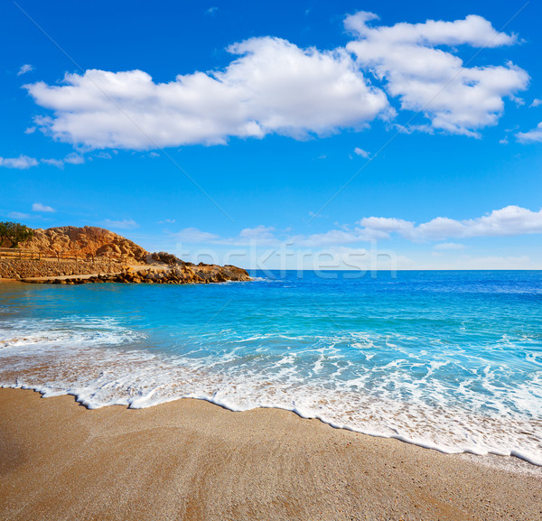 Daleko plaży Walencja Hiszpania niebo krajobraz Zdjęcia stock © lunamarina