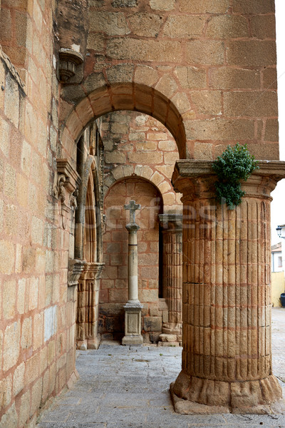 Caceres church of Santiago in Spain Stock photo © lunamarina