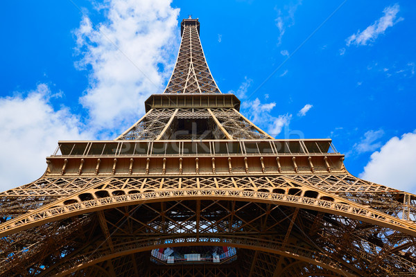 Сток-фото: Эйфелева · башня · Париж · Франция · небе · город · синий