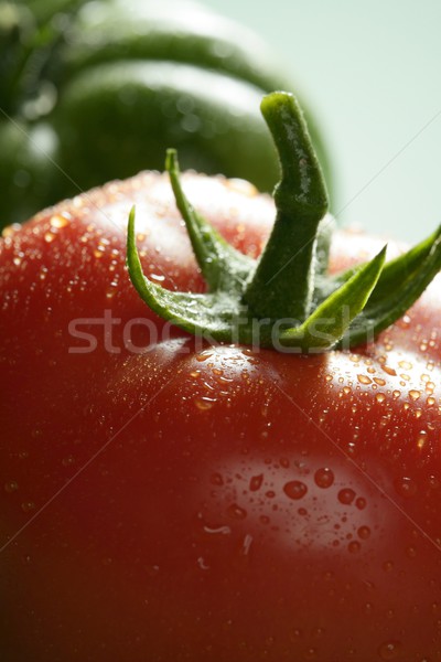 Two color tomatoes, green and red variety Stock photo © lunamarina