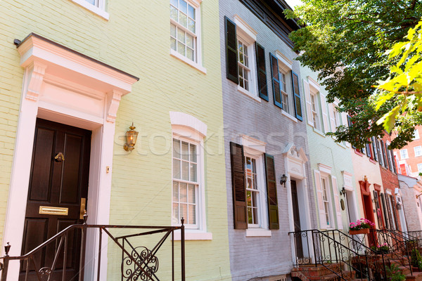 Georgetown historical district facades Washington Stock photo © lunamarina