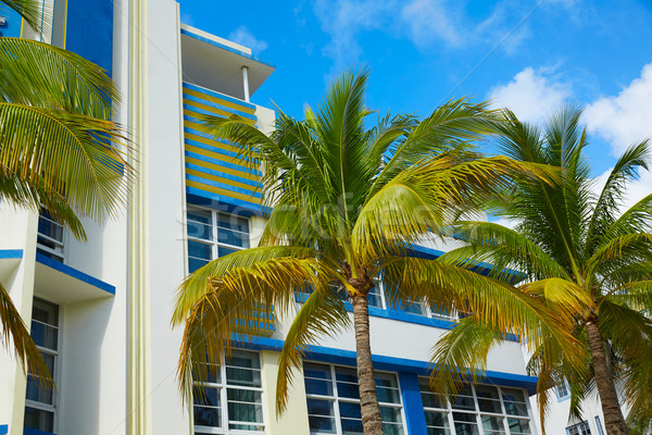 Miami strand oceaan art deco Florida wijk Stockfoto © lunamarina