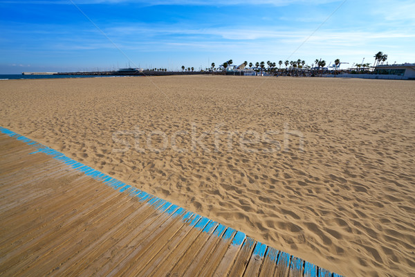 Valencia LA tengerpart Spanyolország víz nap Stock fotó © lunamarina