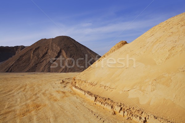 colorful construction sand mound quarry variety Stock photo © lunamarina