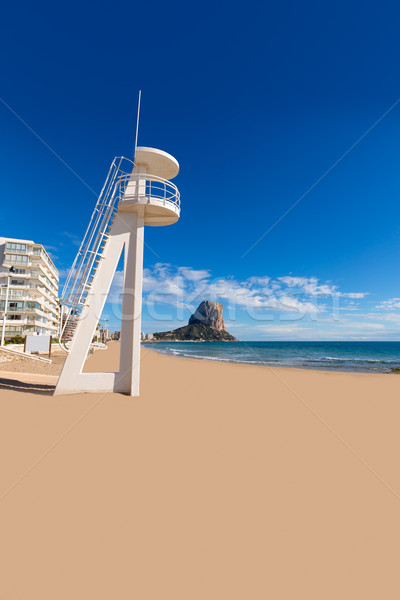 Calpe playa Arenal Bol beach near Penon Ifach Alicante Stock photo © lunamarina