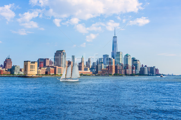 Manhattan skyline New York sunshine US Stock photo © lunamarina