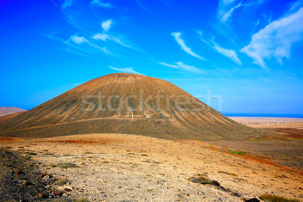 Foto stock: Canárias · Espanha · deserto · montanha · ilha · europa