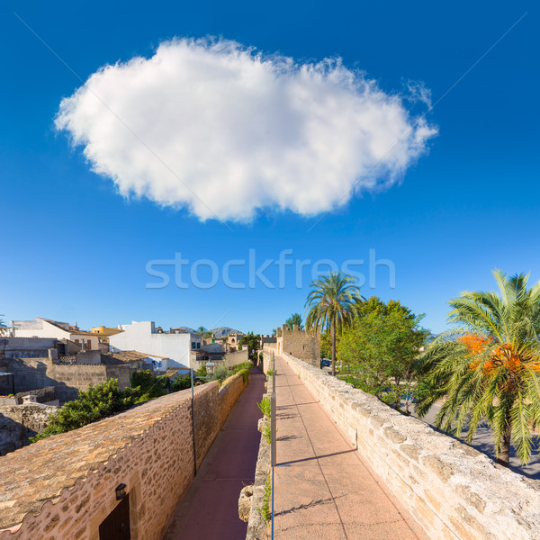 Alcudia Old Town fortress wall in Majorca Mallorca Stock photo © lunamarina