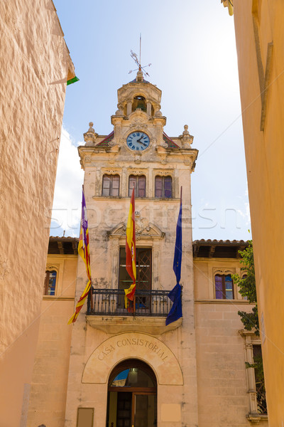 Alcudia Old Town city town hall Majorca Mallorca Stock photo © lunamarina