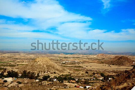 Aerial view from Mojacar Almeria village in Spain Stock photo © lunamarina
