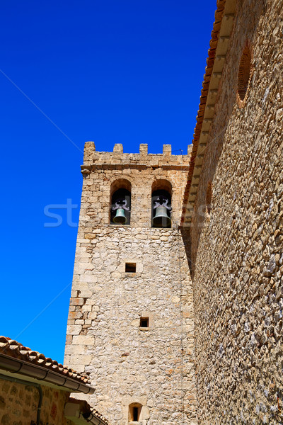 Moscardon church in Sierra Albarracin of Teruel Stock photo © lunamarina