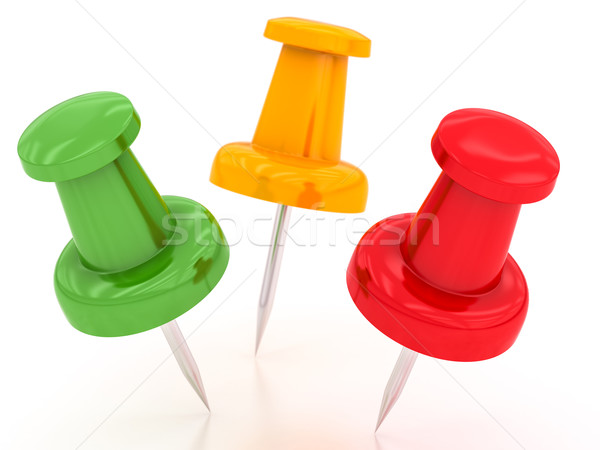 colored pushpins Stock photo © Lupen