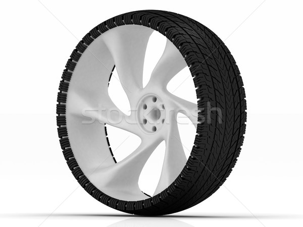 Band wiel auto wielen witte metaal Stockfoto © Lupen