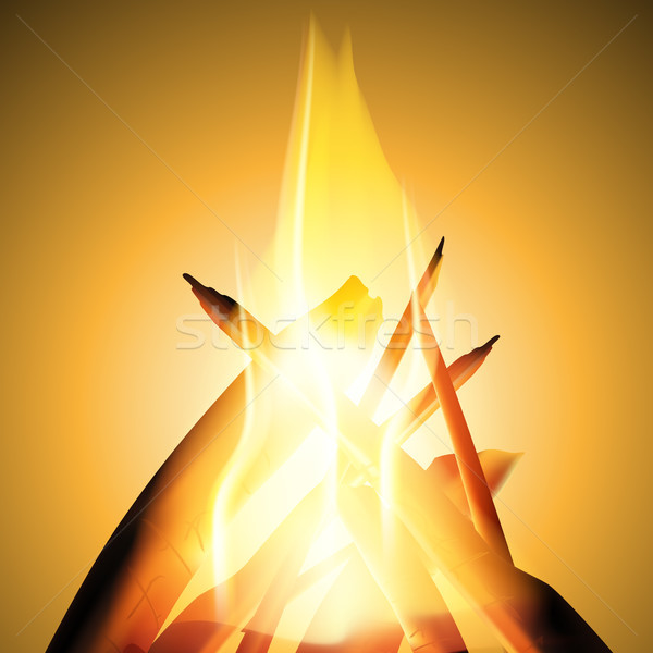 Flame, vector icon Stock photo © Luppload