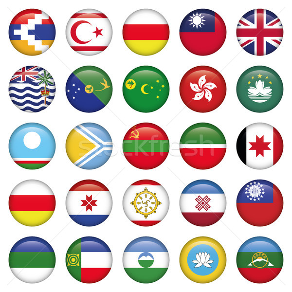 Asiatic Round Flags Stock photo © Luppload