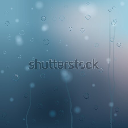 Naturales gota de agua vidrio vector eps10 textura Foto stock © Luppload
