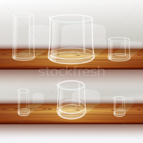 Whiskey erschossen Glas jpg Illustrator eps10 Stock foto © Luppload