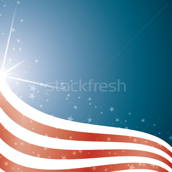 American Flag, Vector background stripes and stars Stock photo © Luppload