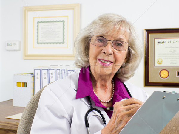Doctor Asking Questions Stock photo © LynneAlbright