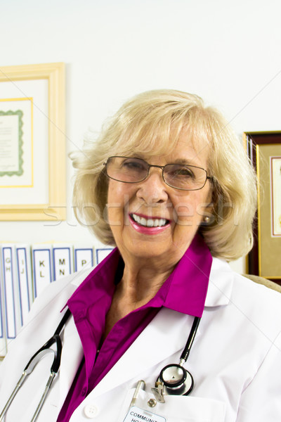 Laughing Doctor Stock photo © LynneAlbright