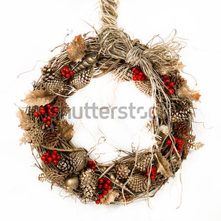 Field, Forest and Ocean Harvest Wreath Stock photo © LynneAlbright