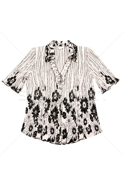 Shirt weiß chic Bluse isoliert Mode Stock foto © lypnyk2